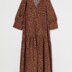 H&M airy maxi dress in jaguar print. New with tags.